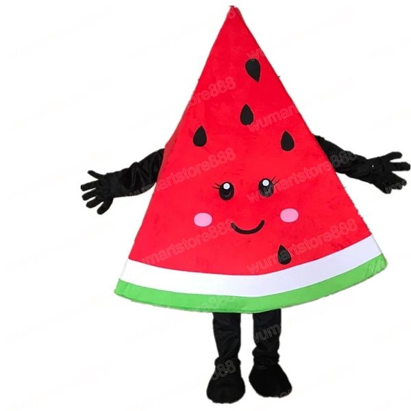 Il più nuovo costume della mascotte dell'anguria della frutta carnevale vestito unisex Natale festa di compleanno festival all'aperto vestire oggetti di scena promozionali celebrazione delle vacanze