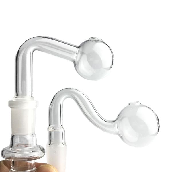 10 мм 14 мм 18 мм стеклянная трубка для масляной горелки с мужским и женским толстым стеклянным бонгом из пирекса, водопроводные трубки для курения