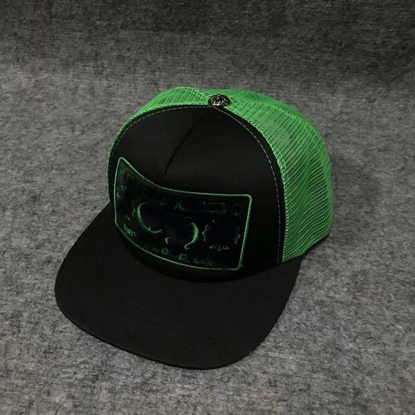 Trendy marka net şapka çapraz çiçek tasarımcısı kaps Beyzbol kalpleri Erkekler Snapbacks Mavi Siyah Kadın Şapkalar Yüksek Kalite Kapağı Chrome L6H8