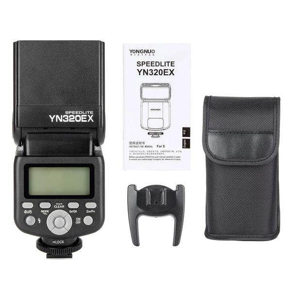 Baterias Yongnuo Yn320ex Câmera Flash Sincronização de alta velocidade Ttl Speedlite para Sony A9 A7 Iii A7 Ii A6500 A6400 A6000 A6300