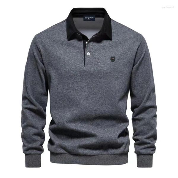 Herren Hoodies Serige Park Hochwertiges Pullover-Sweatshirt Poloshirt Langarm Luxus-Schleifenbekleidung Business Casual Top