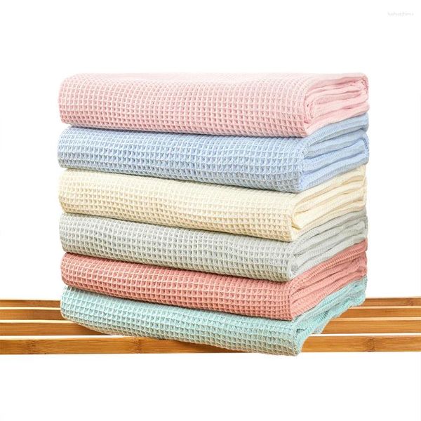 Cobertores de algodão waffle cobertor bebê swaddle envoltório macio itens de cobertura para nascido toalha de banho carrinho de cama manta