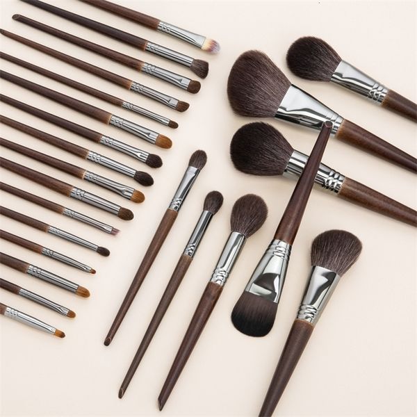 Pincéis de maquiagem OVW Natural Makeup Brushes Set Eyeshadow Make Up Brush Goat Hair Kit Foundation Powder Blending Beauty Make Up Brush 231218