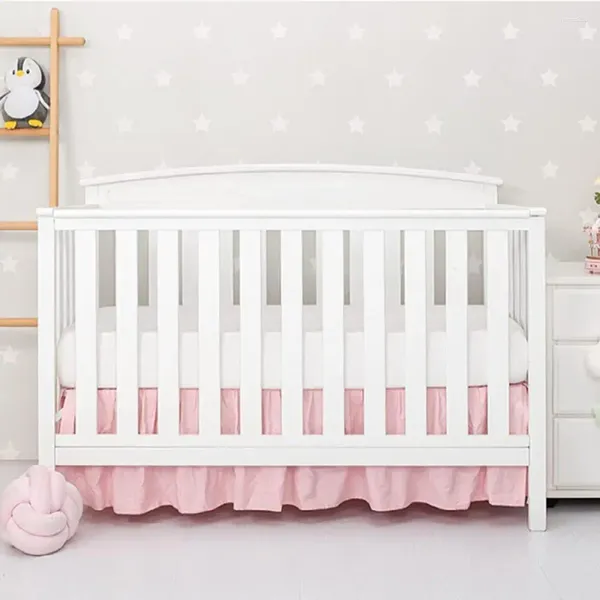 Yatak etek toz kapağı kolay kurulum bebek beşik yumuşak elastik yürümeye başlayan çocuk yatak odası için
