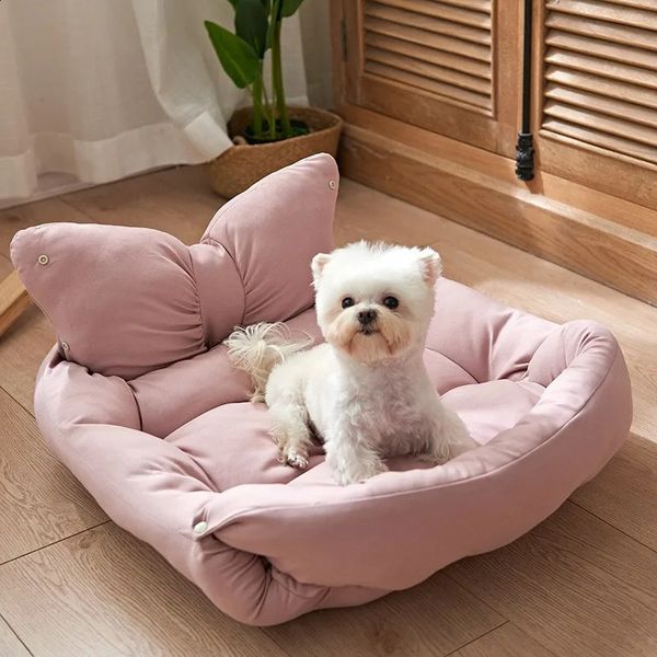 Cucce per cani Simpatico letto per cani per gatti Divano caldo per animali domestici per cani di taglia grande Per cani di taglia media Tappetino morbido per animali domestici Cuccia in cotone Lavabile Cama Perro 231218