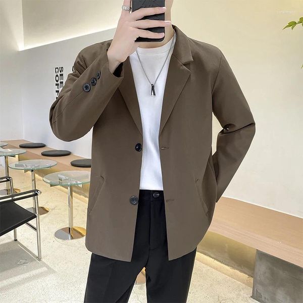 Männer Anzüge 2023 Herbst Winter Blazer Jacke Mode Casual Wear Hohe Qualität Business Schlank Koreanischen Stil Männlichen Formalen Anzug l64