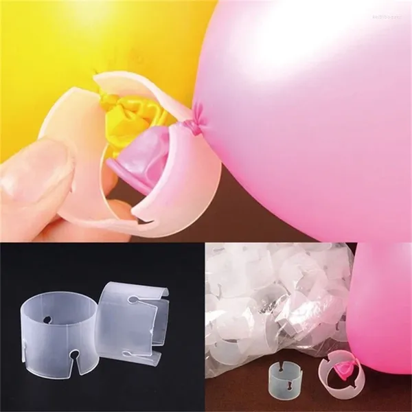 Partydekoration 30 Stück Blumenballon-Basiszubehör DIY Geburtstagsgirlande Hochzeitsdekorationen Bogenhalterung Verbinder Clip Ring B
