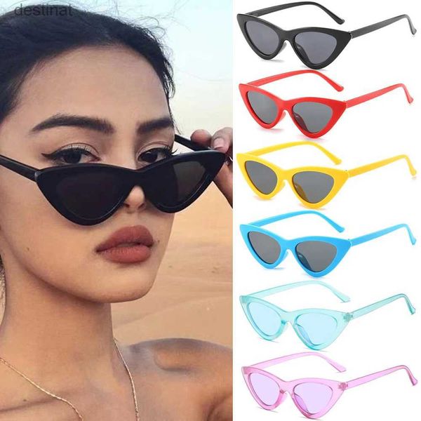 Óculos de sol sexy gato olho retro ciclismo óculos de sol feminino pequeno triângulo óculos femininos máscaras senhoras verão bicicleta óculos uv400 eyewearl231219