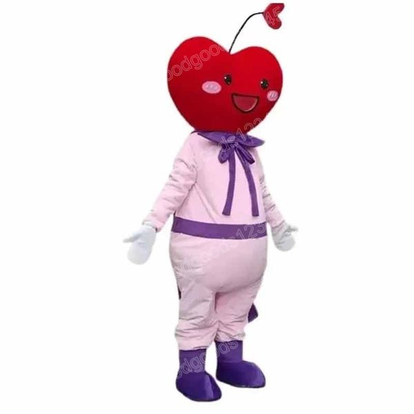 Niedliche Valentinstag-Liebe-Maskottchen-Kostüme, Weihnachten, Zeichentrickfigur, Outfit, Anzug, Charakter, Karneval, Weihnachten, Halloween, Erwachsene Größe, Geburtstagsparty, Outdoor-Outfit