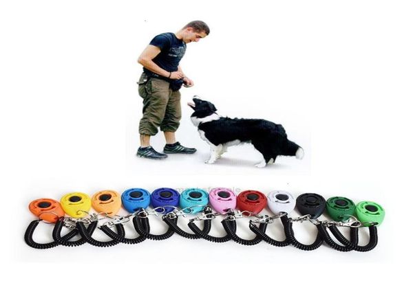 Treinamento para cães para animais de estimação Click Clicker Trainer Agility Aid Training Dog Supedience Supplies com corda telescópica e HOOI4Q08331533