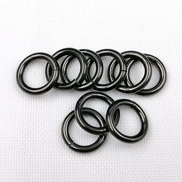 50pcs lot 3*18mm boyutta tel kesme işlemleri halkalar paslanmaz çelik mücevher aksesuarları atlama yüzük mücevherler yapım malzemeleri güçlü bulgular güçlü tek daire gümüş siyah