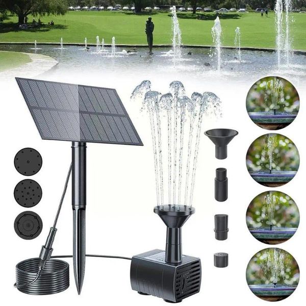 Gartendekorationen Verbessertes Solar-Brunnen-Teich-Pumpen-Kit mit Stake-angetriebenem Wasser für Vogelbad-Hinterhof-Po-R1H5