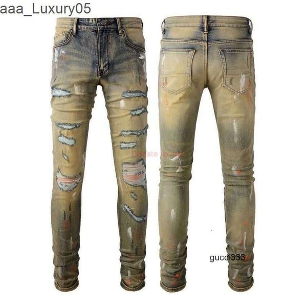 amiiri Jeans High Ink imiri amari AM Designer-Kleidung es amirl Denim-Hosen es New amirlies Street Jeans Mens Speckled am amis Graffiti Fashion Brand Slim Fit Old 1UVG