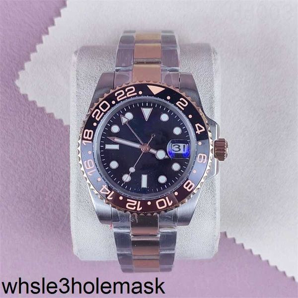 Rolaxs Reloj Ew Gmt Moda Relógio De Luxo Banhado A Ouro Pulseira Montre Homme Presentes Requintados Ao Ar Livre Compras De Rua Graciosa Aaa Sb009 C23