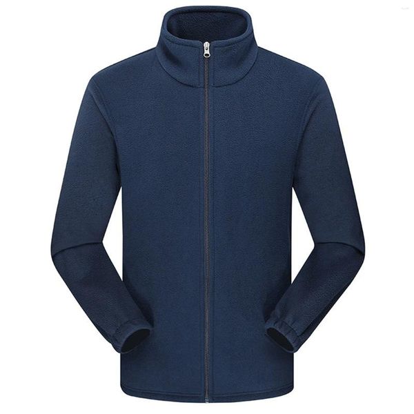 Giacche da uomo Calde Solid Cerniera Colletto alla coreana Manica lunga Sport Cappotto da esterno Capispalla Recensioni coreane Molti vestiti Felpe con cappuccio da uomo