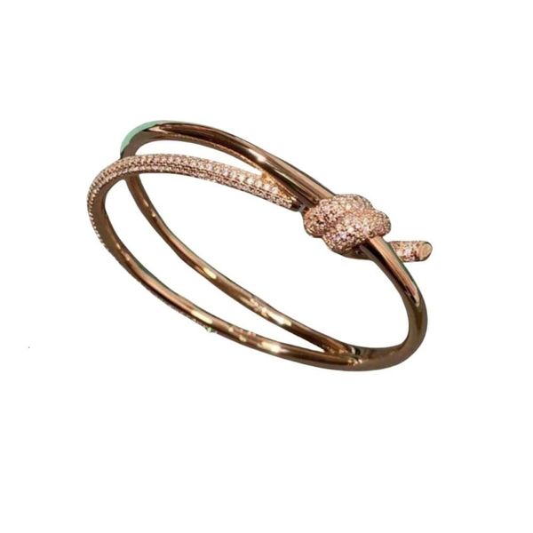 Дизайнерский браслет Tiffan, женские оригинальные браслеты с подвесками высокого качества, новый браслет, роскошный женский браслет из розового золота, тренд