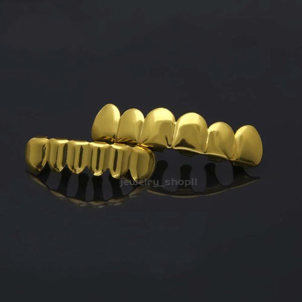 Denti placcati in oro Bretelle Hip Hop Gold per i clown della squadra suicida