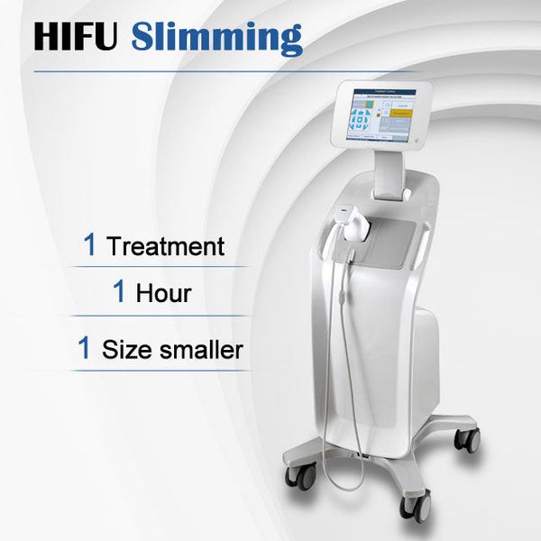 Profissional indolor hifu ultra-som dissolvendo gordura corpo remodelando curva de contorno moldar 1.3mm 0.8cm cartuchos instrumento de beleza da pele