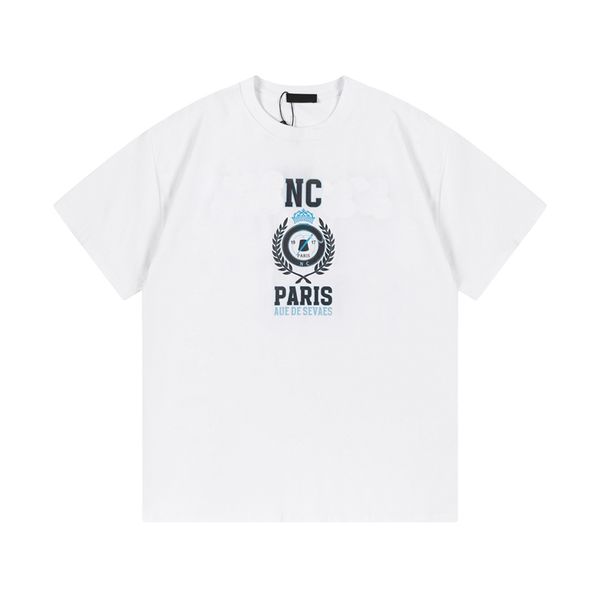 24SS Frühling Sommer Europa Paris Skateboard Weizen Ohren Krone Print T-Shirt Mode Herren Kurzarm T-Shirt Frauen Kleidung Casual Baumwolle Designer T-Shirts 1219