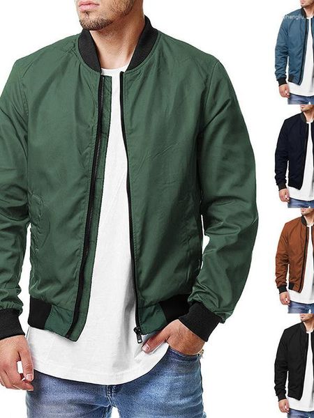 Jaquetas masculinas 2023 moda primavera e outono esportes uniforme de beisebol jaqueta casual oversized solto casaco masculino