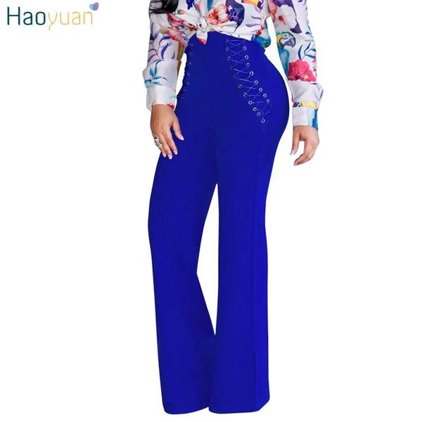 CAPRIS HAOYUAN PALTAS DE LEGAS LARGAS Autumn 2017 Women Palazzo High Colo