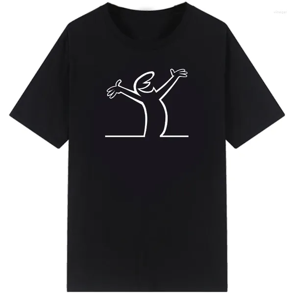 T-shirt da uomo Camicia La Linea The Line Osvaldo Cavandoli TV Uomo Donna Stile Streetwear T-shirt Girocollo Casual Top Happy Fashion Camisetas