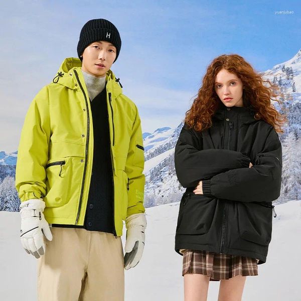 Männer Jacken Winter Daunenjacke Frauen Outdoor Mode Berg Ski Mit Kapuze Fracht Ente Männer Plus Größe Warme Parkas Mantel M-7XL