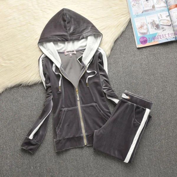 Женские брюки из двух предметов, женский спортивный костюм, комплект из 2 предметов, весенне-осенняя бархатная куртка и длинный женский костюм