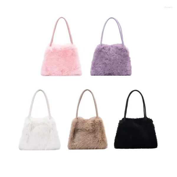 Borse da sera Borsa pelosa Borsa a tracolla singola in peluche Comoda e affidabile sotto le ascelle perfetta per le fashioniste