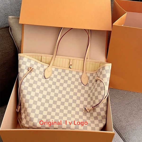 Venda quente Sac Original Luis Logo Shopping Totes Sacos Espelho Qualidade Importação Bolsas De Couro Real Marcas Famosas Bolsas De Luxo Designer Tote Bag Dhgate Novo