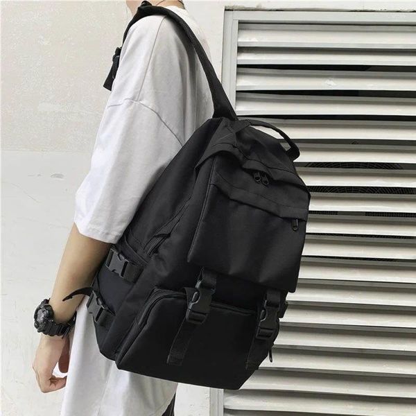 Mochila mochilas homens kawaii masculino e feminino estudantes sacos na moda legal all-match tendência feminina 2023 bolsas designer saco coréia homem