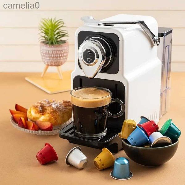 Macchina per il caffè Macchina per caffè espresso Mixpresso per capsule compatibili Nespresso Macchina per caffè monodose Pulsanti programmabili per cialde per caffè espressoL231219