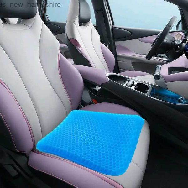 Almofadas de assento para cadeira de gel de carro Almofada de assento auto respirável Honeycomb Design Tapete de assento automotivo Almofada de gelo para resfriamento Almofada grossa Acessórios para carro