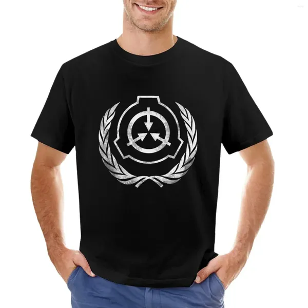 Camisetas masculinas SCP Foundation camiseta homem gráfico masculino alto