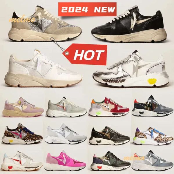 Top Quality Designer Sneaker Correndo Sole Itália Marca Sneakers Super Dad-Star Clássico Branco Do-Old Lantejoula Sujo Goldenss Goosesitys Homem Mulheres Treinadores