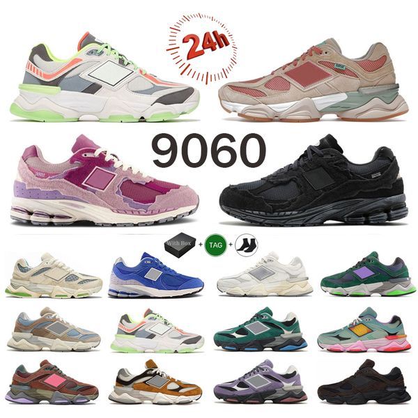 OG 2024 Designer Athletic 9060 Running Shoes Creme Black Grey Day Glow Quartz Multi-Color Blossom 2002r New Blances 9060S Sneakers