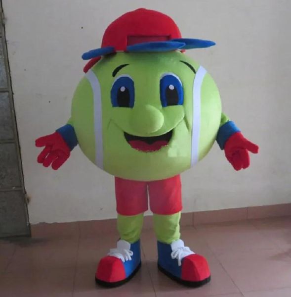 Trajes desempenho bola de tênis mascote traje halloween natal fantasia festa esporte clube vestido animal personagem dos desenhos animados terno carnaval uni