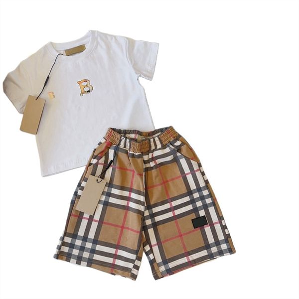 Neue Designer Mosch Stil Kinder Kleidung Sets Für Sommer Jungen Und Mädchen Sport Anzug Baby Kleinkind Kurzarm Kleidung Kinder Set größe 90 cm-160 cm Q30