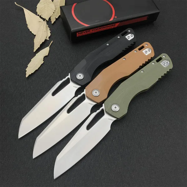 Top MSI Coltello pieghevole tattico M390MK Stone Wash Tanto Point Blade G10 Maniglia Strumenti EDC per esterni Coltelli tascabili con scatola al minuto