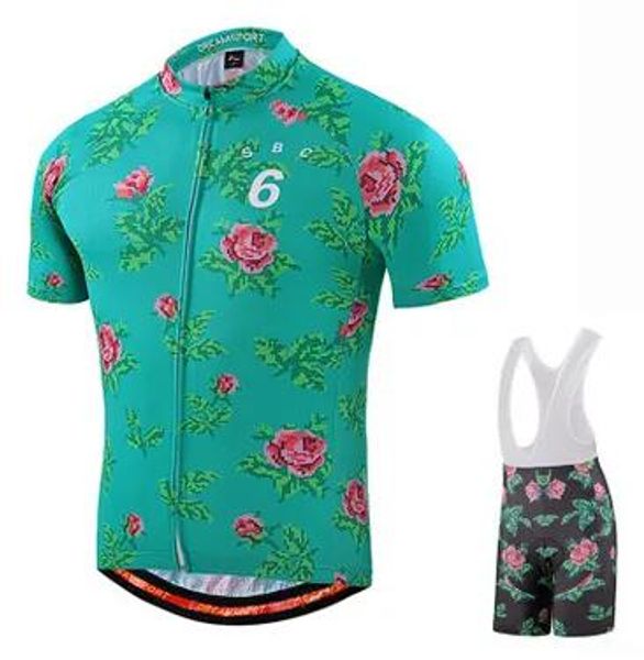 Conjuntos rosa verde camisa de ciclismo manga curta 2024 maillot ciclismo, roupas equitação bicicleta, roupas ciclismo d19