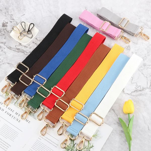 Saco peças acessórios alça de ombro ajustável náilon moda colorido crossbody alças extensor de alta qualidade largo cinto diy 231219