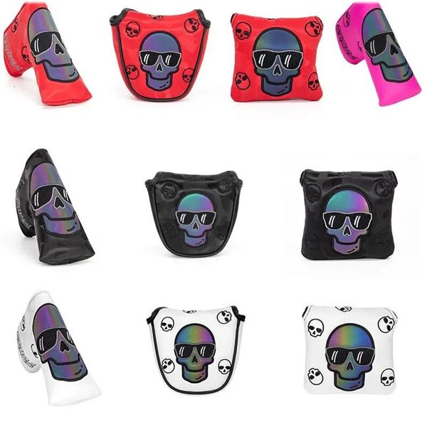 Produtos outros produtos de golfe Golf Blade Putter Cover Skulls Golf Club Chead Covers para putter Leather Blade Putter Cabela