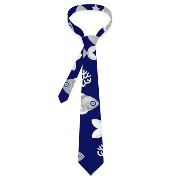 Yay bağları balık kötü göz kravat hayvan baskısı cosplay parti boyun retro unisex yetişkin yaka kravat hediye fikri