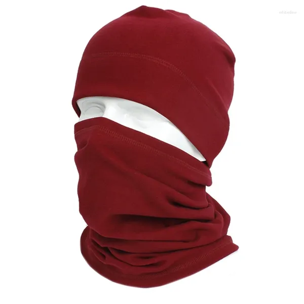 Chapéus cachecóis conjuntos de luvas unisex inverno gorro chapéu círculo cachecol conjunto falso velo à prova de vento boné pescoço mais quente xx9d