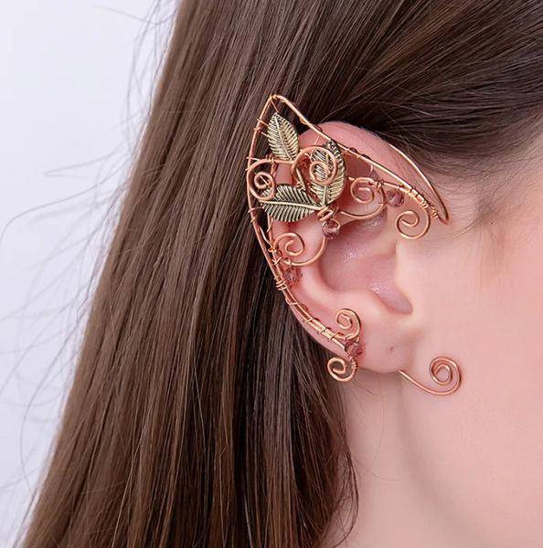 Stud Witch Elf Ear Cuffs Fairy Elven Brincos para Mulheres Pagan Ear Clip Jóias Gift1pc 231218