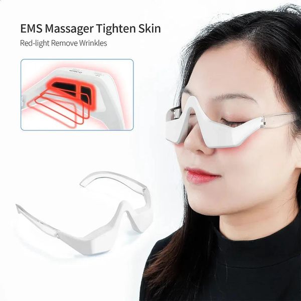 Massager Eye Massager 3D Smart EMS Micro Corrente Pulso Vermelho Terapia Red Terapia Olhos Fadiga Alivie Redução de Redução de Redação Blood Circulação 2