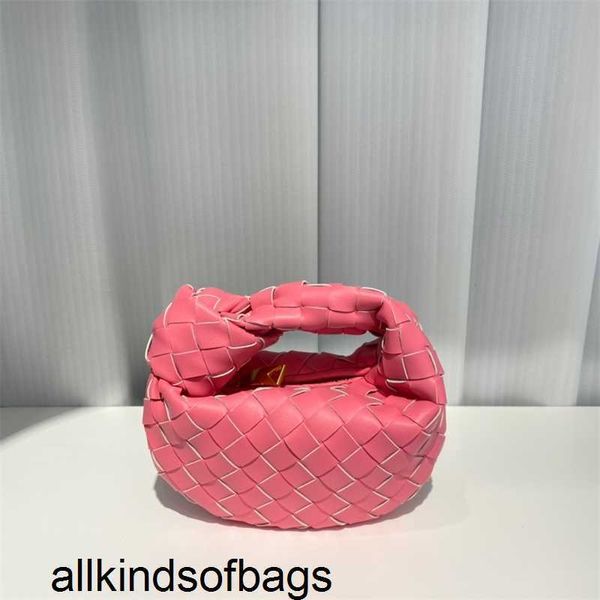 venetassbottegass Woven Jodie Handbag 2024 Mini Knotted Bag Cloud Cowhorn Bag Feminine Trend Leather Dumpling Bags cy