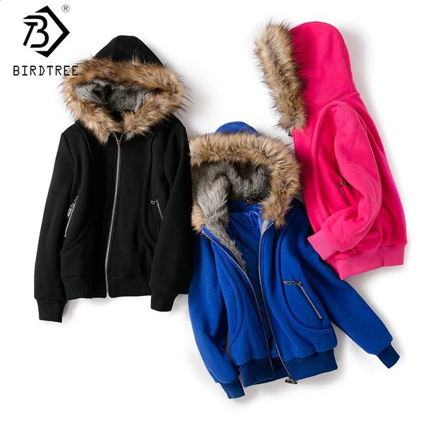 Felpe con cappuccio da donna Felpe rifornimento di fabbrica Cappotto con cappuccio in pelliccia grande Parka Capispalla invernale Giacca addensata Felpa Abbigliamento da donna Stile di marca C6N184Y 231218