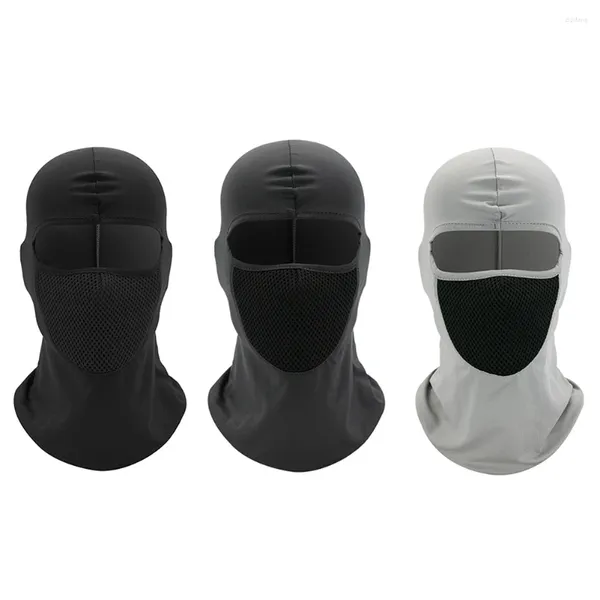 Bandane Maschera da ciclismo per bicicletta resistente al sole Copertura completa Passamontagna Cappello Lycra Outdoor Traspirante