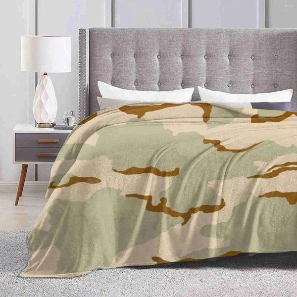 Cobertores Us 3 cores/cor deserto camuflagem design criativo leve fino macio flanela cobertor americano